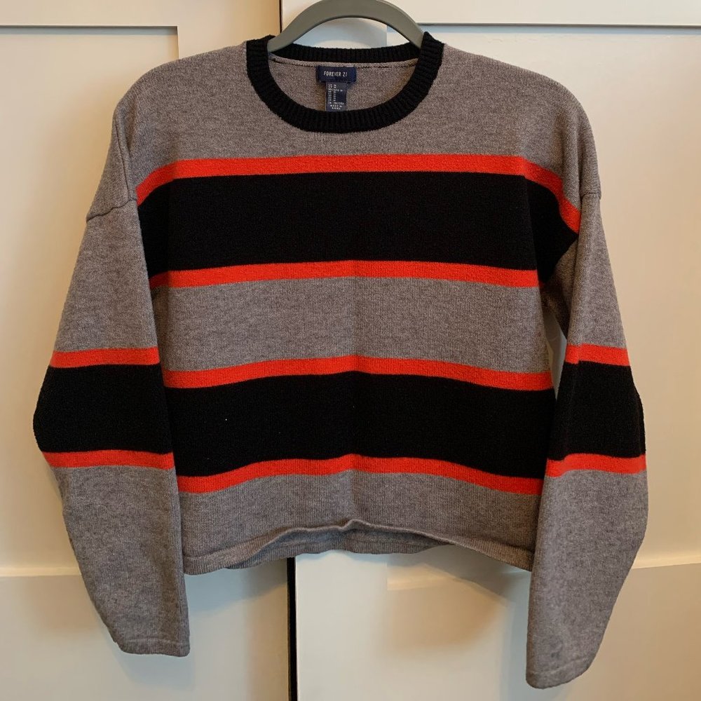 Red & Black striped sweater